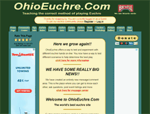 Tablet Screenshot of ohioeuchre.com